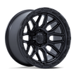 Fuel Wheels FC881 Surge 17x9 Matte Black w/Gloss Black Lip 1mm ET 71.5mm CB 5x127