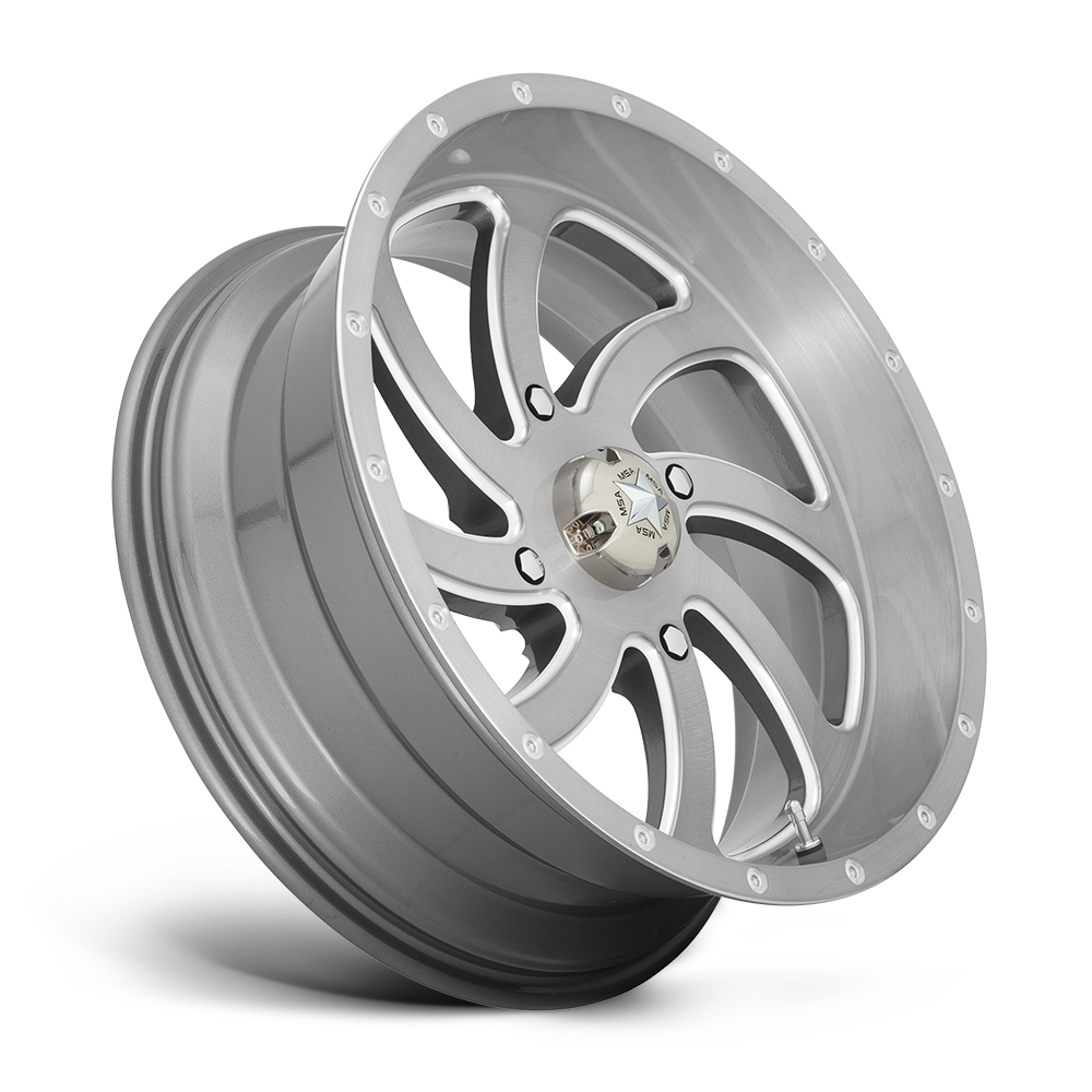 MSA Offroad Wheels M36 Switch 18x7 Brushed Titanium 0mm ET 112.1mm CB 4x137