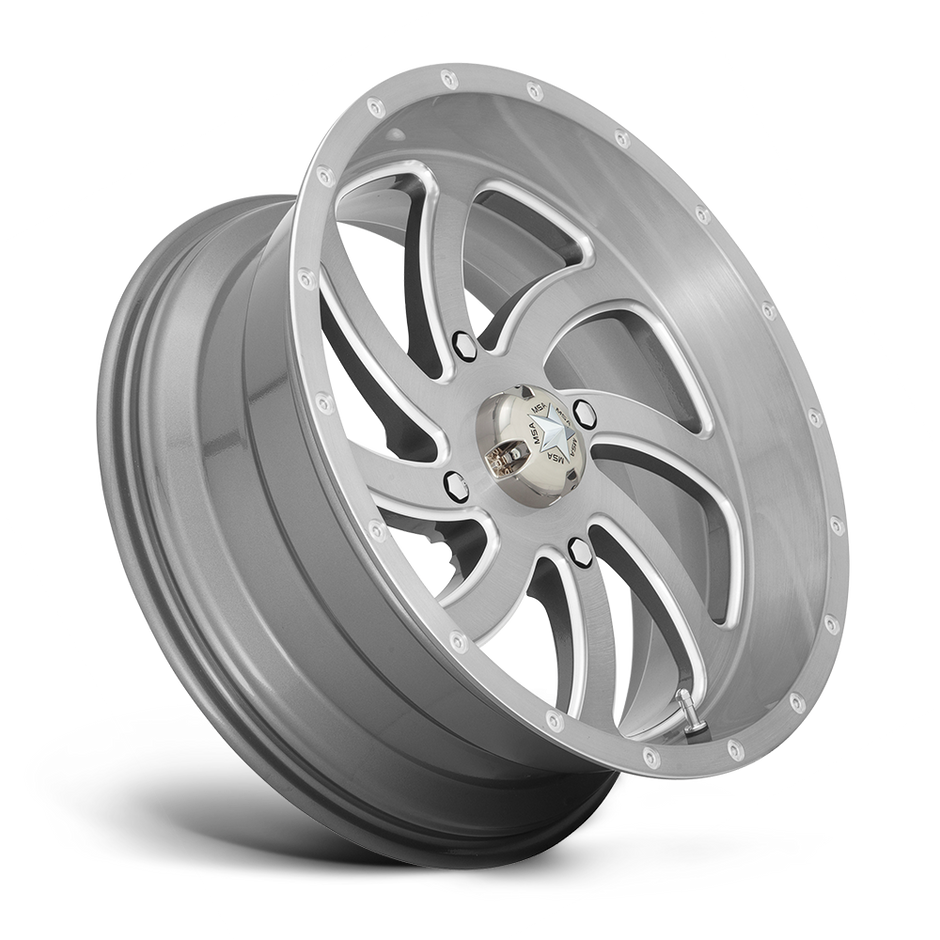 MSA Offroad Wheels M36 Switch 18x7 Brushed Titanium 0mm ET 112.1mm CB 4x137