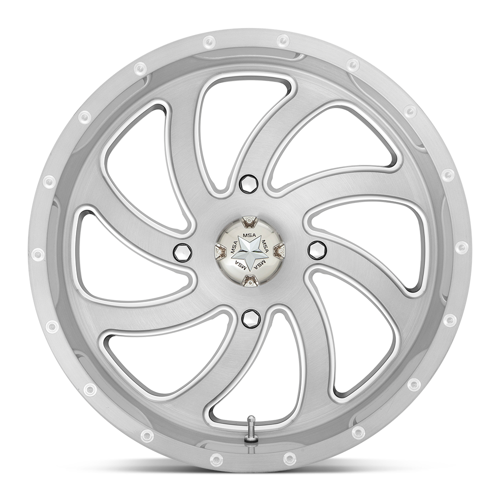 MSA Offroad Wheels M36 Switch 18x7 Brushed Titanium 0mm ET 112.1mm CB 4x137