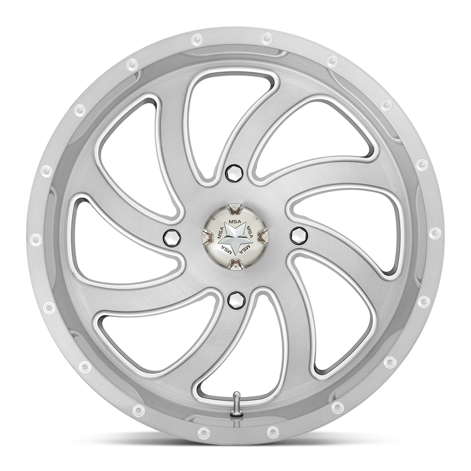 MSA Offroad Wheels M36 Switch 18x7 Brushed Titanium 0mm ET 112.1mm CB 4x137