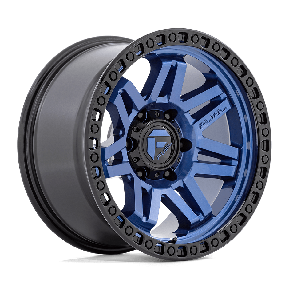 Fuel Wheels D813 Syndicate 17x9 Dark Blue w/Black Ring -12mm ET 71.5mm CB 5x127