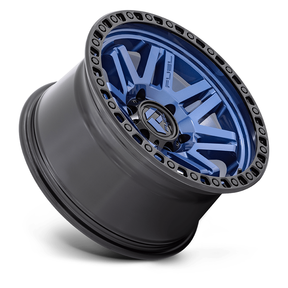 Fuel Wheels D813 Syndicate 17x9 Dark Blue w/Black Ring -12mm ET 71.5mm CB 5x127