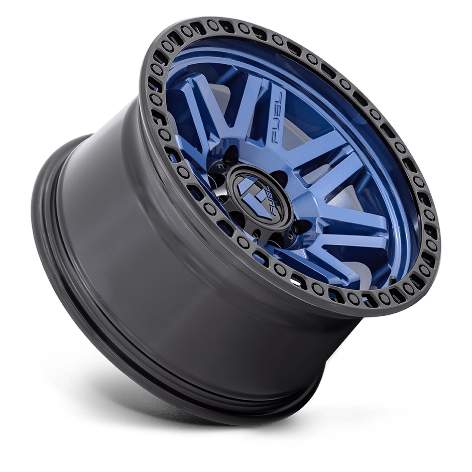Fuel Wheels D813 Syndicate 17x9 Dark Blue w/Black Ring -12mm ET 71.5mm CB 5x127