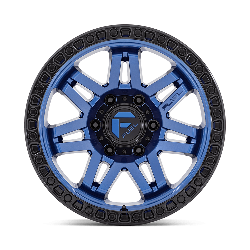 Fuel Wheels D813 Syndicate 17x9 Dark Blue w/Black Ring -12mm ET 71.5mm CB 5x127