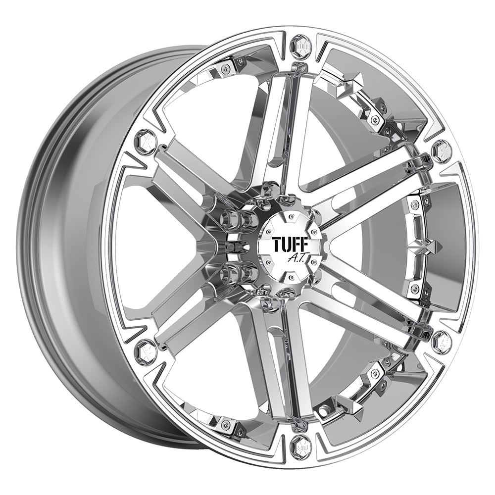 TUFF T01 22x9.5 Chrome 15mm ET 78.1mm CB 5x127/5x139.7