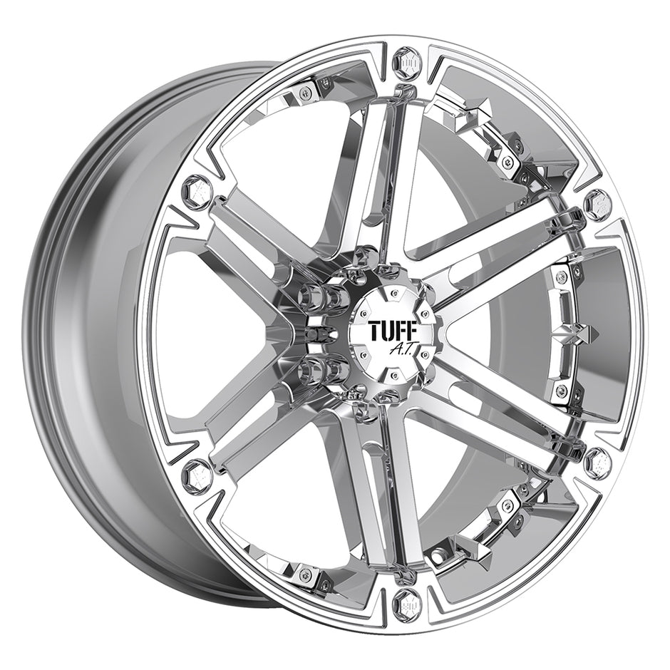 TUFF T01 22x9.5 Chrome 15mm ET 78.1mm CB 5x127/5x139.7
