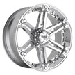 TUFF T01 22x9.5 Chrome 15mm ET 78.1mm CB 5x127/5x139.7