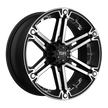 TUFF T01 18x9 Flat Black w/Machined Face -6mm ET 125.1mm CB 8x165.1