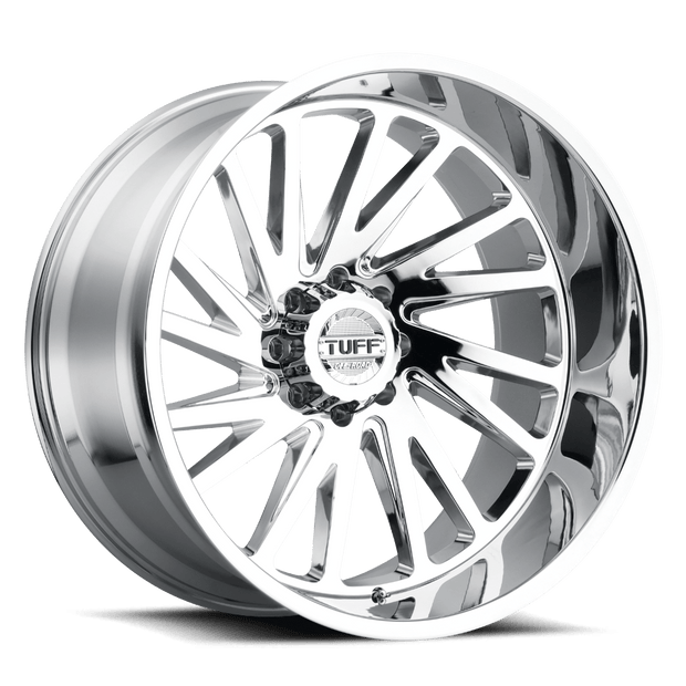 TUFF T2A-Right Wheel 26x14 Chrome -72mm ET 125.1mm CB 8x180