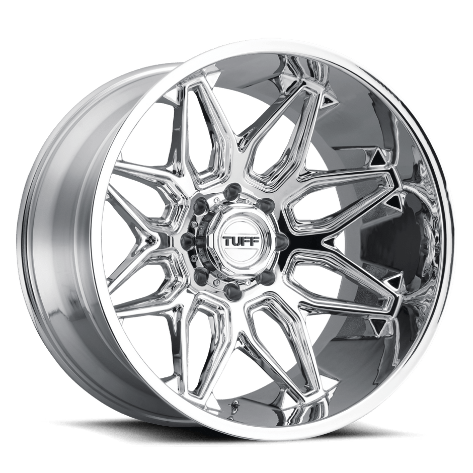 TUFF T3B 26x14 Chrome -72mm ET 112.1mm CB 6x139.7