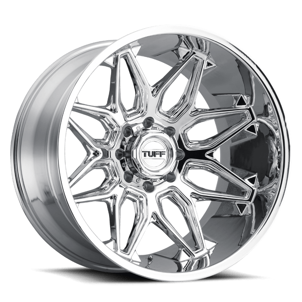 TUFF T3B 26x14 Chrome -72mm ET 125.1mm CB 8x170