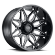 TUFF T3B 26x14 Gloss Black w/Milled Spokes -72mm ET 71.5mm CB 5x127