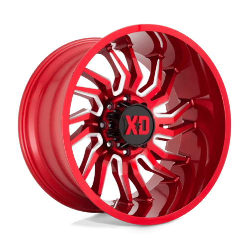 XD Wheels XD858 Tension 20x10 Candy Red Milled -18mm ET 71.5mm CB 5x127 wheel