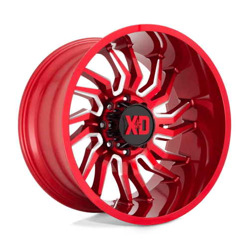 XD Wheels XD858 Tension 20x10 Candy Red Milled -18mm ET 71.5mm CB 5x127 wheel