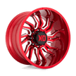 XD Wheels XD858 Tension 22x12 Candy Red Milled -44mm ET 125.1mm CB 8x165.1 wheel