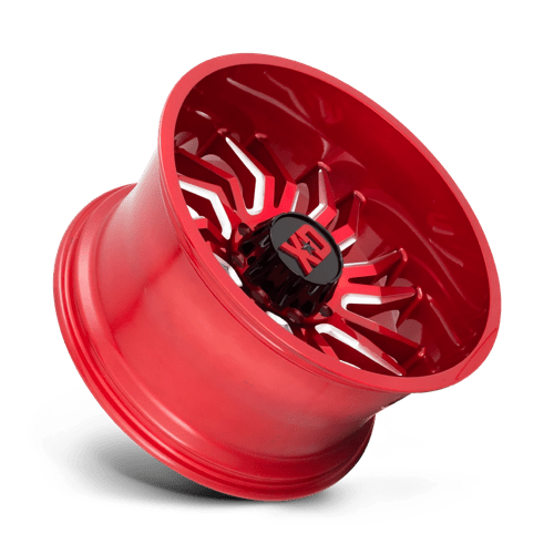 XD Wheels XD858 Tension 22x10 Candy Red Milled -18mm ET 87.1mm CB 6x135 wheel