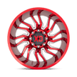 XD Wheels XD858 Tension 22x10 Candy Red Milled -18mm ET 125.1mm CB 8x165.1 wheel