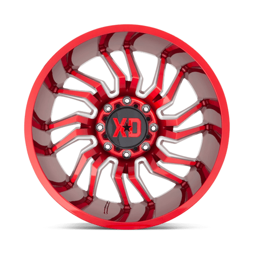XD Wheels XD858 Tension 20x10 Candy Red Milled -18mm ET 106.1mm CB 6x139.7 wheel