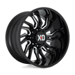 XD Wheels XD858 Tension 22x10 Gloss Black Milled -18mm ET 125.1mm CB 8x165.1 wheel