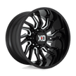XD Wheels XD858 Tension 22x10 Gloss Black Milled -18mm ET 71.5mm CB 5x127 wheel