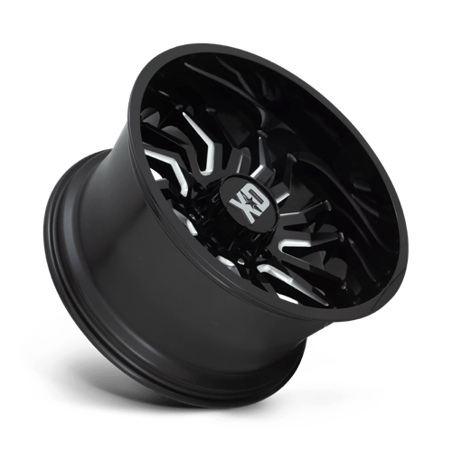 XD Wheels XD858 Tension 22x10 Gloss Black Milled -18mm ET 71.5mm CB 5x127 wheel