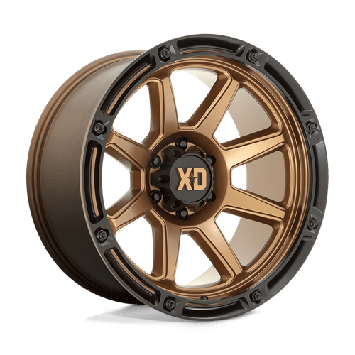 XD Wheels XD863 20x9 Matte Bronze w/Black Lip wheel