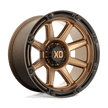 XD Wheels XD863 20x9 Matte Bronze w/Black Lip wheel