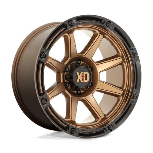 XD Wheels XD863 20x10 Matte Bronze w/Black Lip -18mm ET 125.1mm CB 8x170 wheel