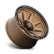 XD Wheels XD863 20x9 Matte Bronze w/Black Lip wheel