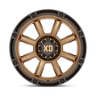 XD Wheels XD863 20x10 Matte Bronze w/Black Lip -18mm ET 125.1mm CB 8x170 wheel