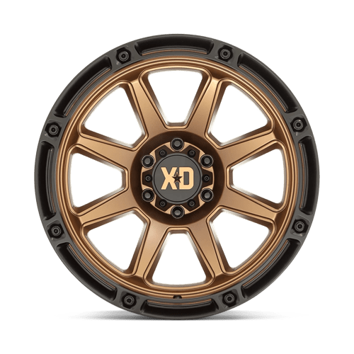XD Wheels XD863 20x9 Matte Bronze w/Black Lip wheel