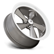 U.S. Mags U137 TS-Left Wheel 22x10.5 Anthracite w/Diamond Cut Lip 0mm ET 72.56mm CB 5x120.65