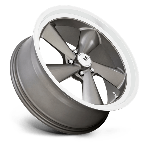 U.S. Mags U137 TS-Left Wheel 22x10.5 Anthracite w/Diamond Cut Lip 0mm ET 72.56mm CB 5x120.65