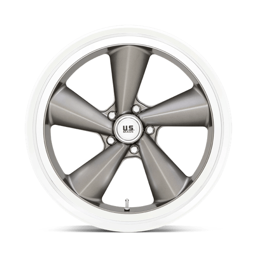 U.S. Mags U137 TS-Left Wheel 22x10.5 Anthracite w/Diamond Cut Lip 0mm ET 72.56mm CB 5x120.65