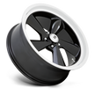 U.S. Mags U136 TS-Left Wheel 22x10.5 Gloss Black w/Diamond Cut Lip 0mm ET 72.56mm CB 5x120.65