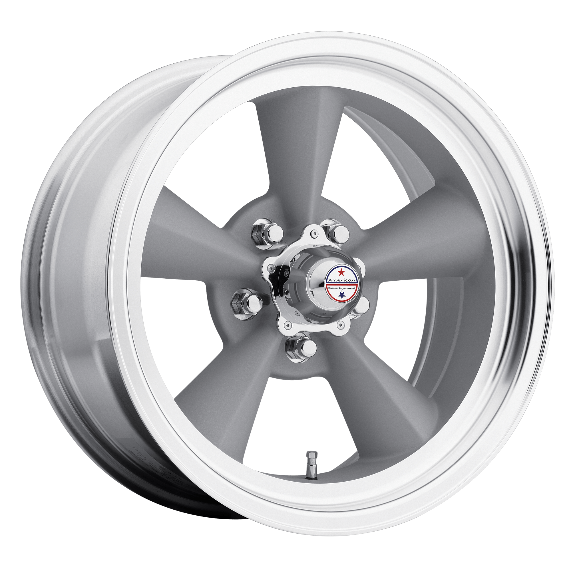 American Racing VN309 TT O 17x7 Vintage Silver w/Machined Lip 0mm ET 83.06mm CB 5x139.7