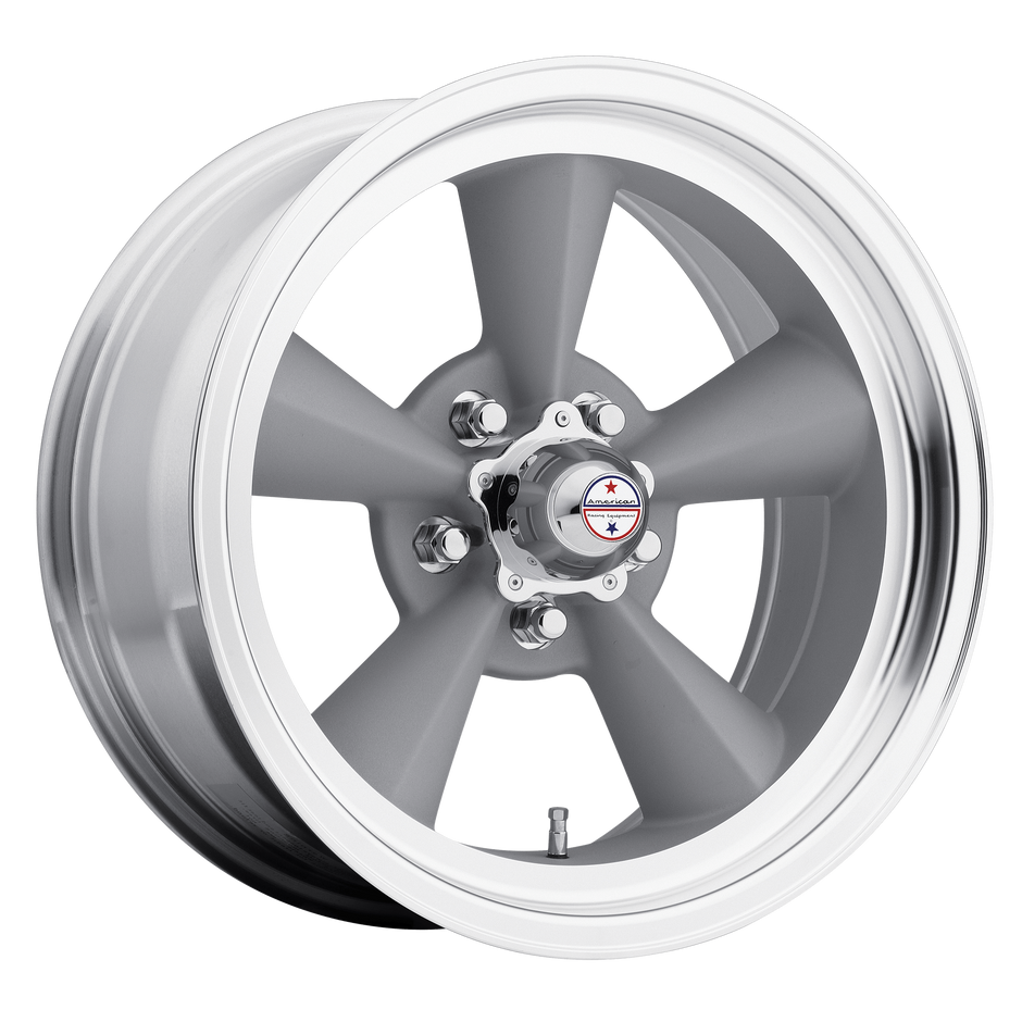 American Racing VN309 TT O 17x7 Vintage Silver w/Machined Lip 0mm ET 83.06mm CB 5x139.7