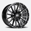 Hardrock Offroad Tactical 20x10 Gloss Black Milled -19mm ET 106.1mm CB 6x135/6x139.7 wheel