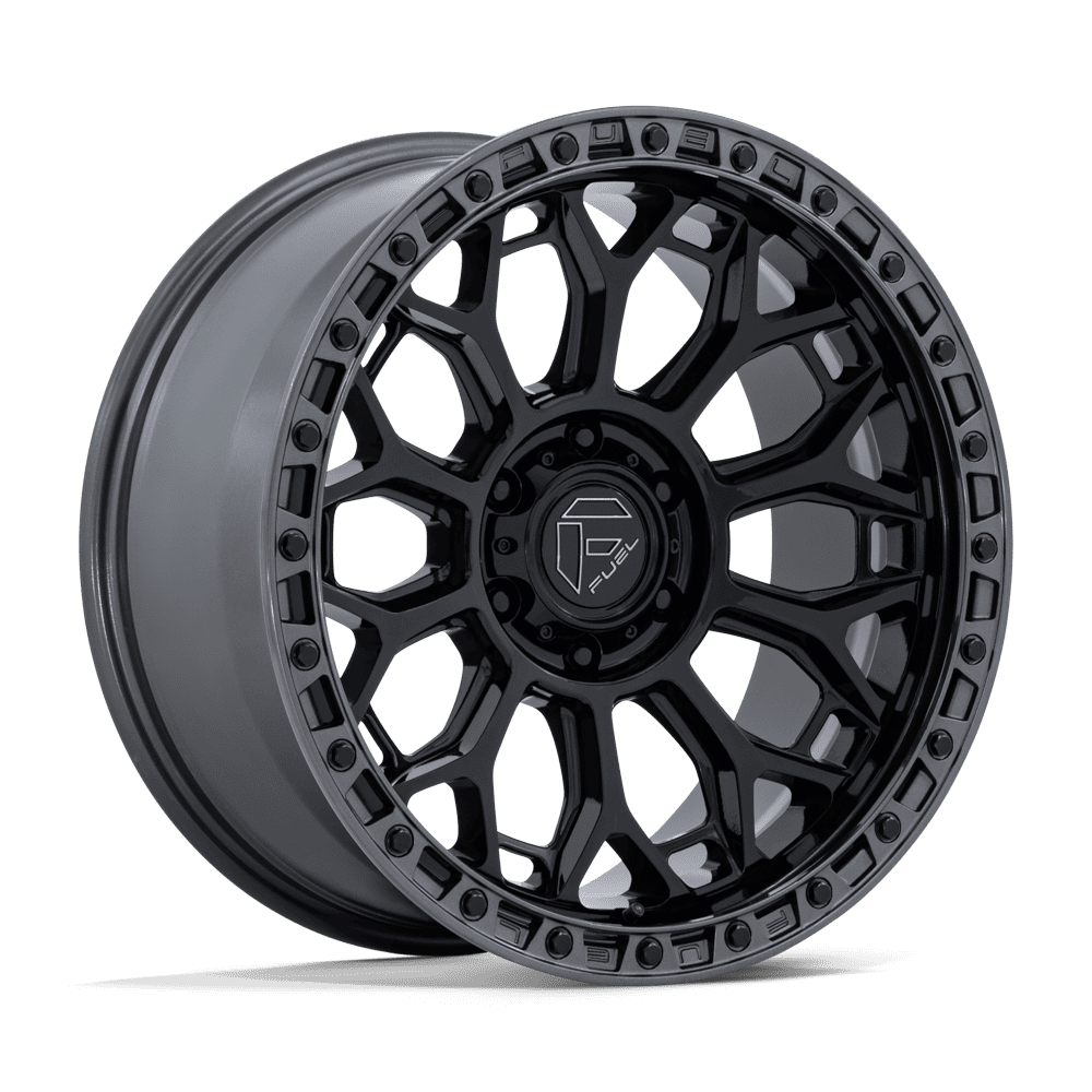 Fuel Wheels FC901 Talon 17x9 Gloss Black w/Gunmetal Lip 1mm ET 71.5mm CB 5x127