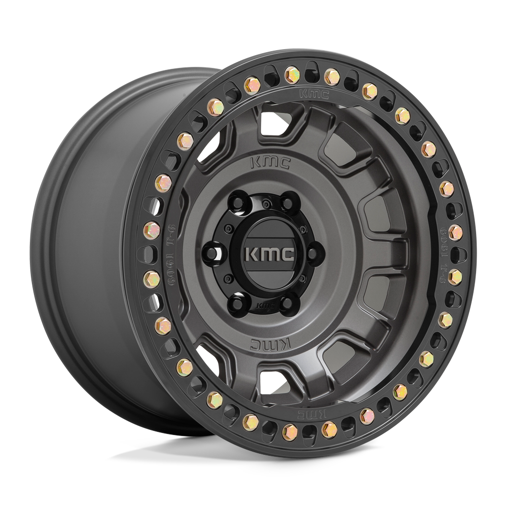 KMC Wheels KM236 Tank Beadlock 17x9 Anthracite -15mm ET 71.5mm CB 5x127