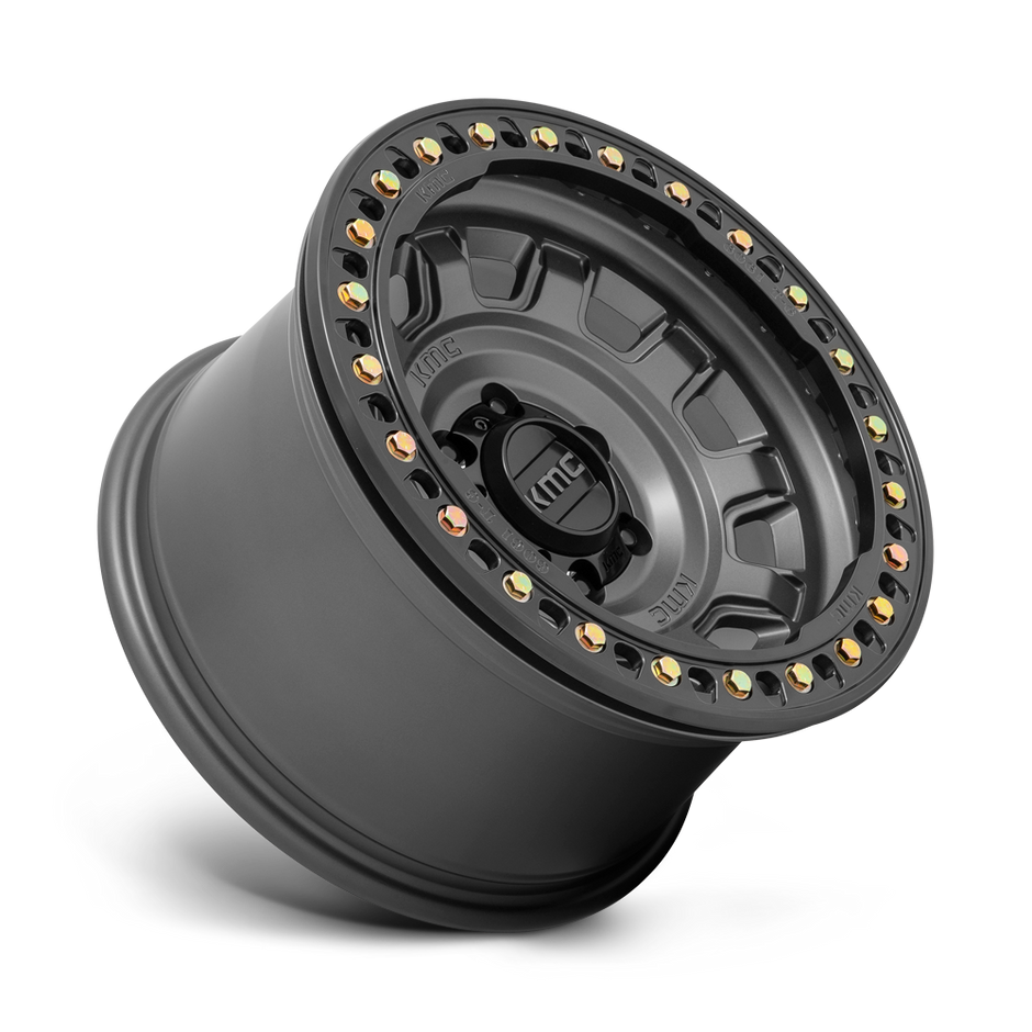 KMC Wheels KM236 Tank Beadlock 17x9 Anthracite -15mm ET 71.5mm CB 5x127