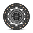 KMC Wheels KM236 Tank Beadlock 17x9 Anthracite -15mm ET 71.5mm CB 5x127