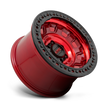 KMC Wheels KM236 Tank Beadlock 17x9 Candy Red -15mm ET 71.5mm CB 5x127