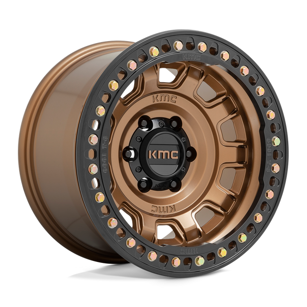 KMC Wheels KM236 Tank Beadlock 17x9 Matte Bronze -15mm ET 71.5mm CB 5x127