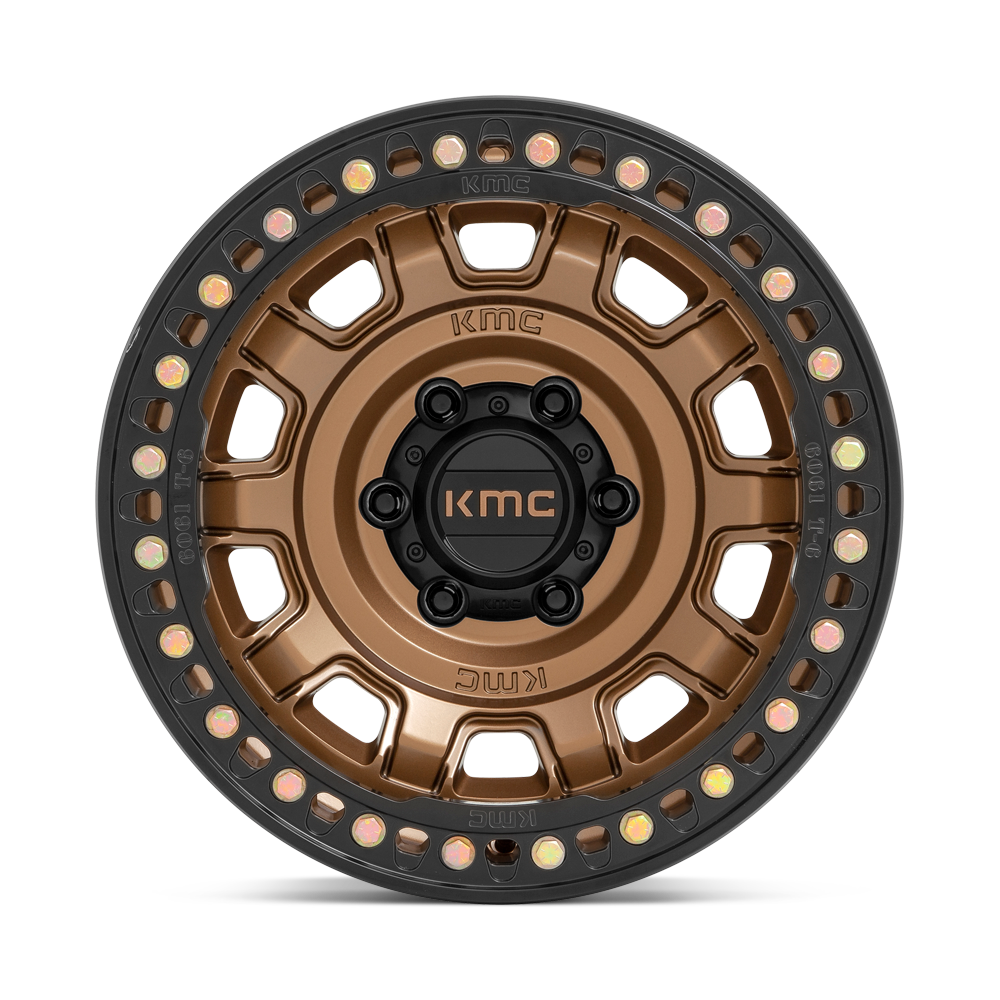 KMC Wheels KM236 Tank Beadlock 17x9 Matte Bronze -15mm ET 71.5mm CB 5x127
