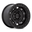 KMC Wheels KM236 Tank Beadlock 17x9 Satin Black -15mm ET 71.5mm CB 5x127