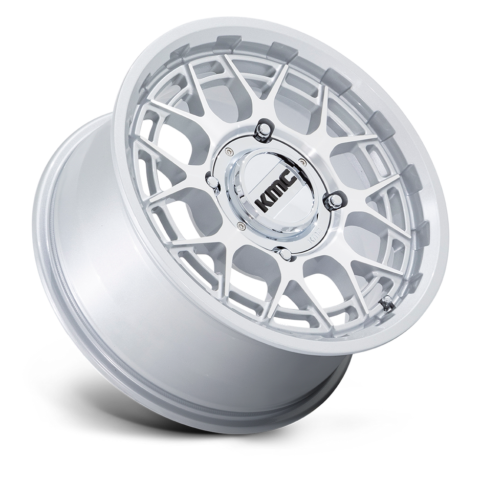 KMC Wheels KS139 Technic UTV 15x7 Gloss Silver Machined 38mm ET 72.56mm CB 5x114.3