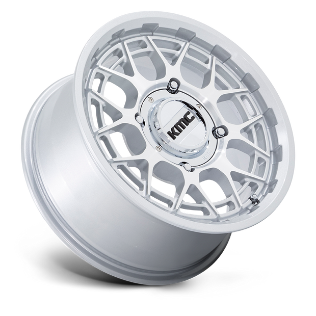KMC Wheels KS139 Technic UTV 15x7 Gloss Silver Machined 38mm ET 72.56mm CB 5x114.3
