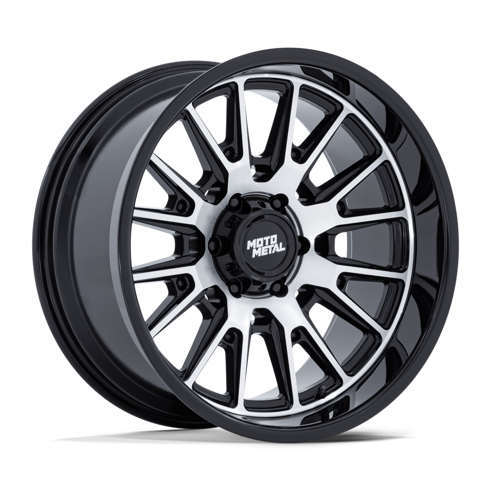 Moto Metal MO814 Tekton 20x10 Gloss Black w/Machined Face -18mm ET 71.5mm CB 5x127